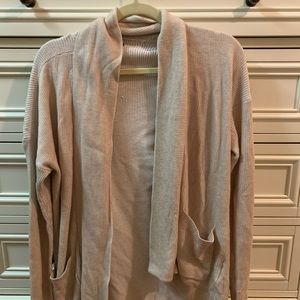 Tan Abercrombie long sweater